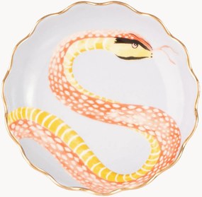 Prato de sobremesa em porcelana fine bone china Snakey