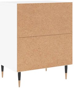 Mesas de cabeceira 2pcs 40x30x50 cm derivados de madeira branco