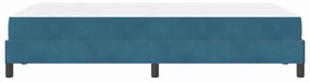 Cama box spring com colchão Azul Escuro 120 x 190 cm Veludo