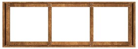 Floreira enferrujada 120x40x40 cm aço resistente
