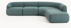 Sofá de canto modular em bouclé Sofia (4 lugares)
