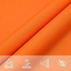 Para-sol estilo vela tecido oxford retangular 3x6 m laranja