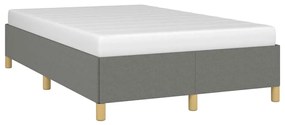 Estrutura de cama sem colchão cinza escuro 120x190 cm tecido
