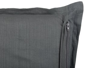 Conjunto de 2 almofadas decorativas cinzentas escuras 45 x 45 cm SUBULATA Beliani