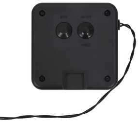 Luzes solares 2pcs 2x200 LED p/ interior/exterior branco quente