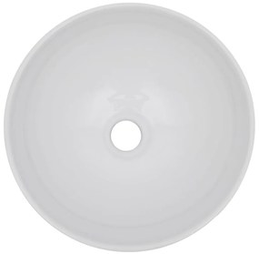 Conjunto de móveis de casa banho 2 peças cerâmica branco