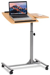 Mesa dobrável para computador com suporte ajustável para rato Castanho