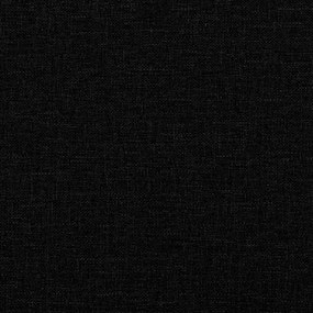Sofá-cama com colchão 90x200 cm tecido preto