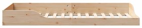 Estrutura de cama de chão Castanho 90 x 210 cm