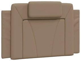 Cama com colchão 90x190 cm couro artificial cappuccino