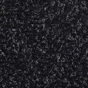 Tapetes de escada adesivos 30 pcs 56x17x3 cm preto