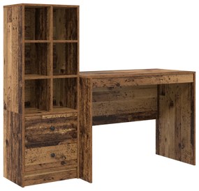 Mesa com Armazenamento Madeira Antiga Madeira Derivada