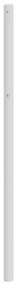 Cabeceira de cama 200 cm metal branco