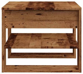 Mesa de centro 55,5x55x45 cm derivados de madeira madeira velha