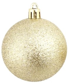 Conjunto de bolas de natal 100 pcs 3/4/6 cm dourado