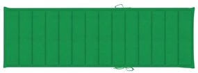 Espreguiçadeira dupla c/ almofadões verdes pinho impregnado