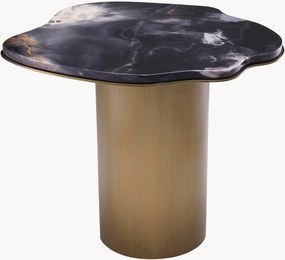 Mesa de apoio com forma orgânica e tampo de mármore Shapiro