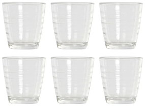 Conjunto de Copos Dkd Home Decor Cristal (250 Ml) (6 Pcs)