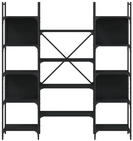 Estante 155,5x24x166,5 cm derivados de madeira preto