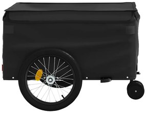 Reboque para bicicleta 45 kg ferro preto