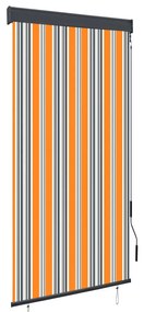 vidaXL Estore de rolo para exterior 80x250 cm amarelo e azul