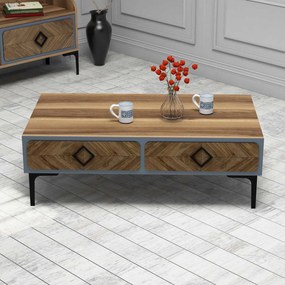 Mesa de Centro Samba – Nogueira Azul – 105 x 34,6 x 60 cm