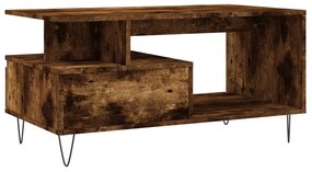 Mesa de centro 90x49x45 cm derivados madeira carvalho fumado