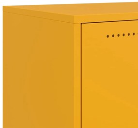 Móvel de TV 68x39x43,5 cm aço amarelo mostarda