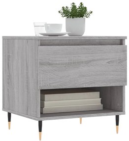 Mesas de centro 2 pcs 50x46x50cm deriv. madeira cinzento sonoma