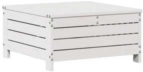 6 pcs conjunto lounge jardim c/ almofadões pinho maciço branco