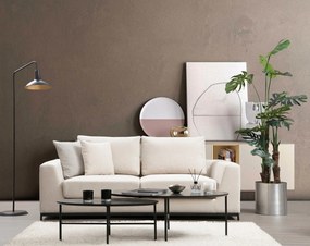 Sofá de 2 Lugares Line – Bege – 201 cm x 102 cm x 84 cm