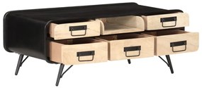 Mesa de centro 100x50x40 cm madeira de mangueira maciça