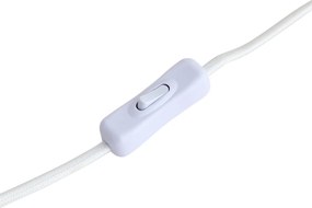 Candeeiro de Mesa Japandi Bege com Abajur de Tecido 35cm - Jenni