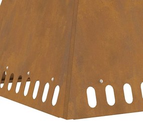 Lareira 60x60x50 cm Ferro Envelhecido