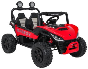 Buggy elétrico para Crianças SPEEDY 12V  4x4 Rodas de espuma EVA, Assento Couro ecológico Vermelho