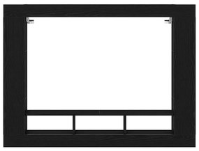 Armário de TV Suspenso vidaXL Preto Carvalho 152x22x113 cm