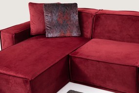 Sofá de Canto Lego – Burgundy – 170 cm x 300 cm
