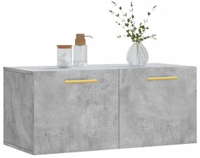 Armário parede 80x36,5x35 cm derivados madeira cinzento sonoma