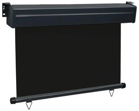 Toldo lateral para varanda 80x250 cm preto