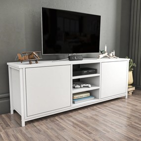 Móvel TV Otis – Branco – 140 cm x 35,3 cm x 50,8 cm