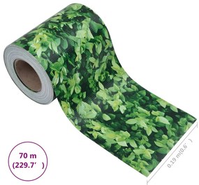Painel de privacidade para jardim 70x0,19 m PVC verde