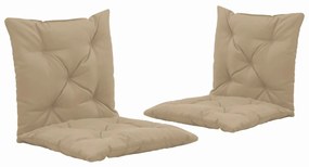vidaXL Almofadões para cadeira baloiço 2 pcs 50 cm tecido bege