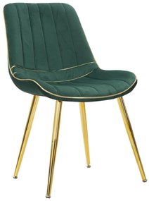 CADEIRA PARIS VERDE/DOURADO CONJUNTO 2 PCS CM 51X59X79