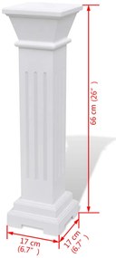 Coluna clássica quadrada / suporte para plantas MDF