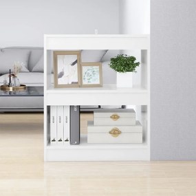 vidaXL Estante/divisória 60x30x72 cm branco brilhante