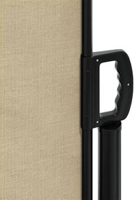 Toldo lateral retrátil 160x600 cm bege