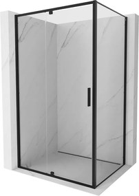 Mexen Exo cabine de duche articulada 120 x 90 cm, transparente, preta - 819-120-090-70-00