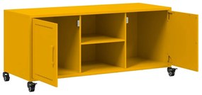 Móvel de TV 100,5x39x43,5 cm aço amarelo mostarda