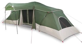 Tenda Familiar com Janelas em Cúpula Verde pra 6 Pessoas, Impermeável