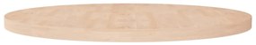 vidaXL Tampo de mesa redondo Ø90x4 cm carvalho maciço não tratado